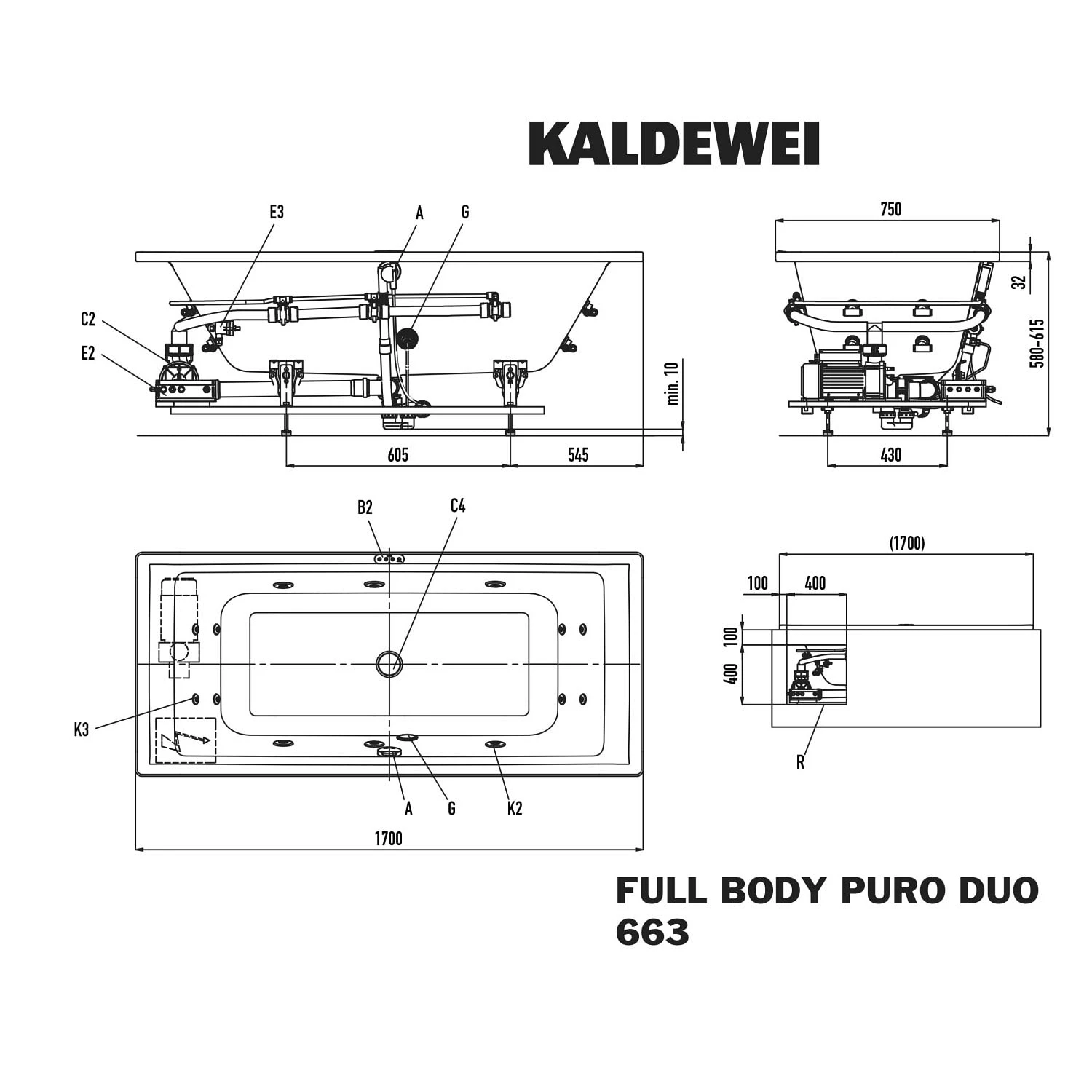 Kaldewei Puro Duo 663 Whirlpool Mit FULL BODY Whirlsystem 4 Kaldewei Puro Duo 663 Whirlpool Mit FULL BODY Whirlsystem – Bild 2