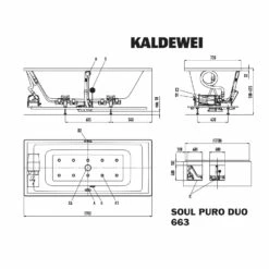 Kaldewei Puro Duo 663 Whirlpool Mit SOUL Whirlsystem -Badezimmer Verkaufs-Shop kaldewei whirlpools puro duo 663 mit 9259511