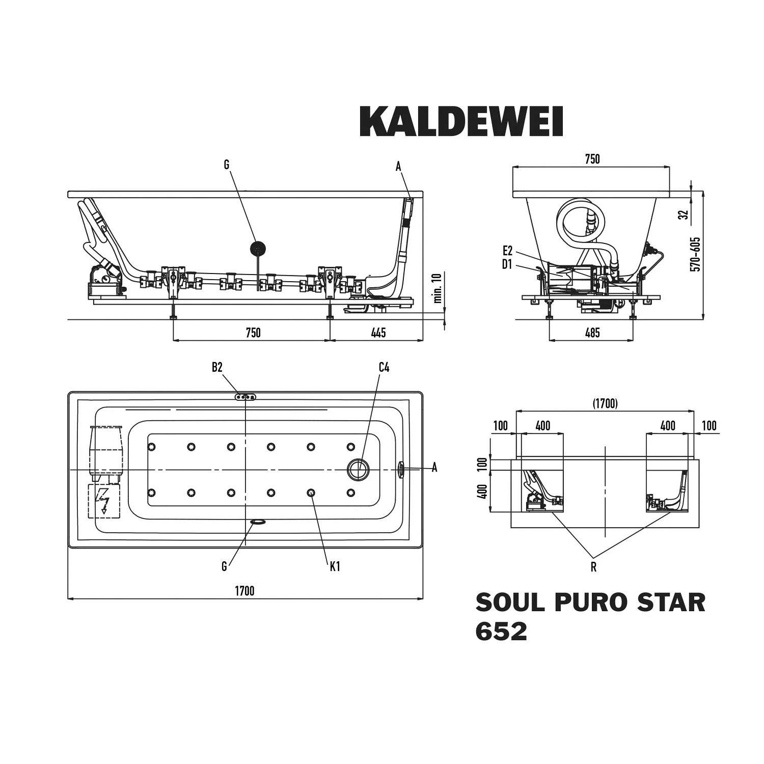 Kaldewei Puro 652 Whirlpool Mit SOUL Whirlsystem 5 Kaldewei Puro 652 Whirlpool Mit SOUL Whirlsystem – Bild 3