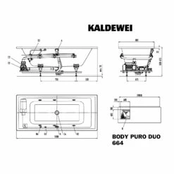 Kaldewei Puro Duo 664 Whirlpool Mit BODY Whirlsystem