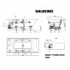 Kaldewei Puro Duo 664 Whirlpool Mit BODY Whirlsystem, Ab- Und Überlauf Mit Wassereinlauf, Perl-Effekt -Badezimmer Verkaufs-Shop kaldewei whirlpools puro duo 664 mit 9259640