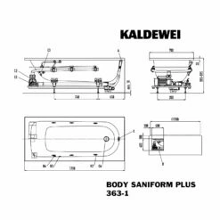 Kaldewei Saniform Plus 363 Whirlpool Mit BODY Whirlsystem, Perl-Effekt