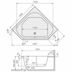 Kronenbach Cube Eckbadewanne 145 X 145 Cm 7 Kronenbach Cube Eckbadewanne 145 X 145 Cm -Badezimmer Verkaufs-Shop kronenbach badewannen cube eckbadewanne 145 x 4038945