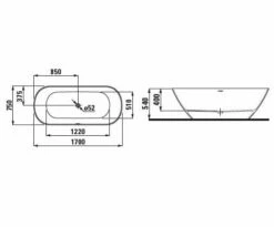 LAUFEN LUA Freistehende Badewanne 170 X 75 Cm 10 LAUFEN LUA Freistehende Badewanne 170 X 75 Cm -Badezimmer Verkaufs-Shop laufen alle serien lua freistehende badewanne 6919886