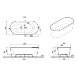 Pianura Valentina Badewanne Oval Freistehend 170 X 80 Cm Mit Schürze Und Verdecktem Überlauf 11 Pianura Valentina Badewanne Oval Freistehend 170 X 80 Cm Mit Schürze Und Verdecktem Überlauf -Badezimmer Verkaufs-Shop pianura badewannen valentina oval freistehend 170 12494647