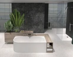 Polypex Calina Rechts Halbfreistehende Badewanne