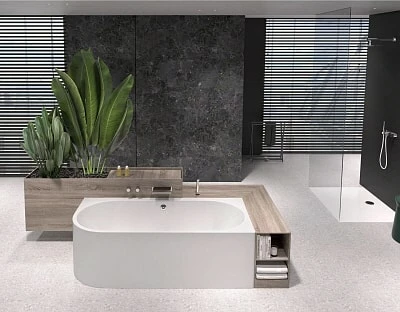 Polypex Calina Rechts Halbfreistehende Badewanne 3 Polypex Calina Rechts Halbfreistehende Badewanne