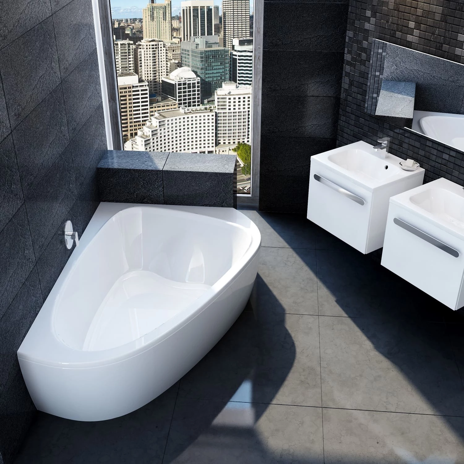 RAVAK LoveStory II Eck-Badewanne, Rechts 4 RAVAK LoveStory II Eck-Badewanne, Rechts – Bild 2