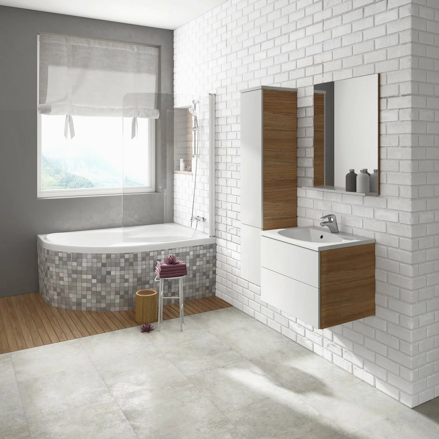 RAVAK Rosa II 160 X 105 Cm Eck-Badewanne Mit Duschbereich Rechts 4 RAVAK Rosa II 160 X 105 Cm Eck-Badewanne Mit Duschbereich Rechts – Bild 2