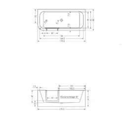 Repabad Livorno Easy Duschbadewanne 180 F, Einstieg Links 16 Repabad Livorno Easy Duschbadewanne 180 F, Einstieg Links -Badezimmer Verkaufs-Shop repabad duschwannen rechteck livorno easy duschbadewanne 5013566