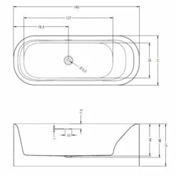Riho Devotion Freistehende Badewanne 180 X 71 Cm -Badezimmer Verkaufs-Shop riho badewannen freistehende devotion 180 x 4700654