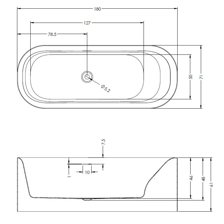 Riho Devotion Freistehende Badewanne 180 X 71 Cm Mit Riho Fall 6 Riho Devotion Freistehende Badewanne 180 X 71 Cm Mit Riho Fall – Bild 4