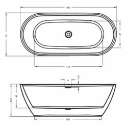 Riho Inspire Freistehende Badewanne 160 X 75 Cm Mit Riho Fall 10 Riho Inspire Freistehende Badewanne 160 X 75 Cm Mit Riho Fall -Badezimmer Verkaufs-Shop riho badewannen freistehende inspire 160 x 12208639