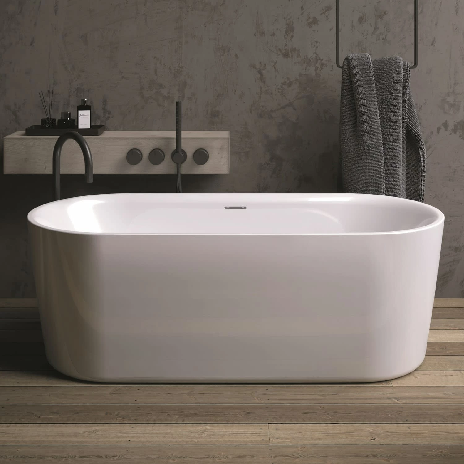 Riho Modesty Freistehende Badewanne 170 X 76 Cm Mit Sparkle Mood 3 Riho Modesty Freistehende Badewanne 170 X 76 Cm Mit Sparkle Mood