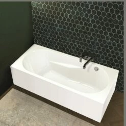 Riho Lazy Rechteck-Badewanne 180 X 80 Cm, Plug & Play, Rechts