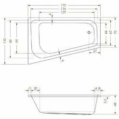 Badezimmer Verkaufs-Shop -Badezimmer Verkaufs-Shop steinkamp badewannen eckbadewannen life 170 x 4019219