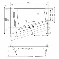 Steinkamp Life Eckbadewanne Mit Whirlsystem 180 X 130/65 Cm, Ecke Rechts, Inkl. Viega Multiplex Trio MT5 -Badezimmer Verkaufs-Shop steinkamp badewannen mit whirlpool life eckbadewanne 8534422