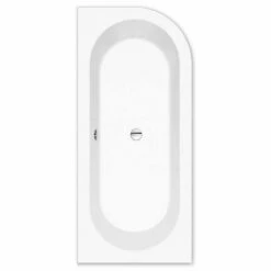 Steinkamp Living Eckbadewanne 180 X 80 Cm Mit Schürze Rechts, Inkl. Ab- Und Überlaufgarnitur M5