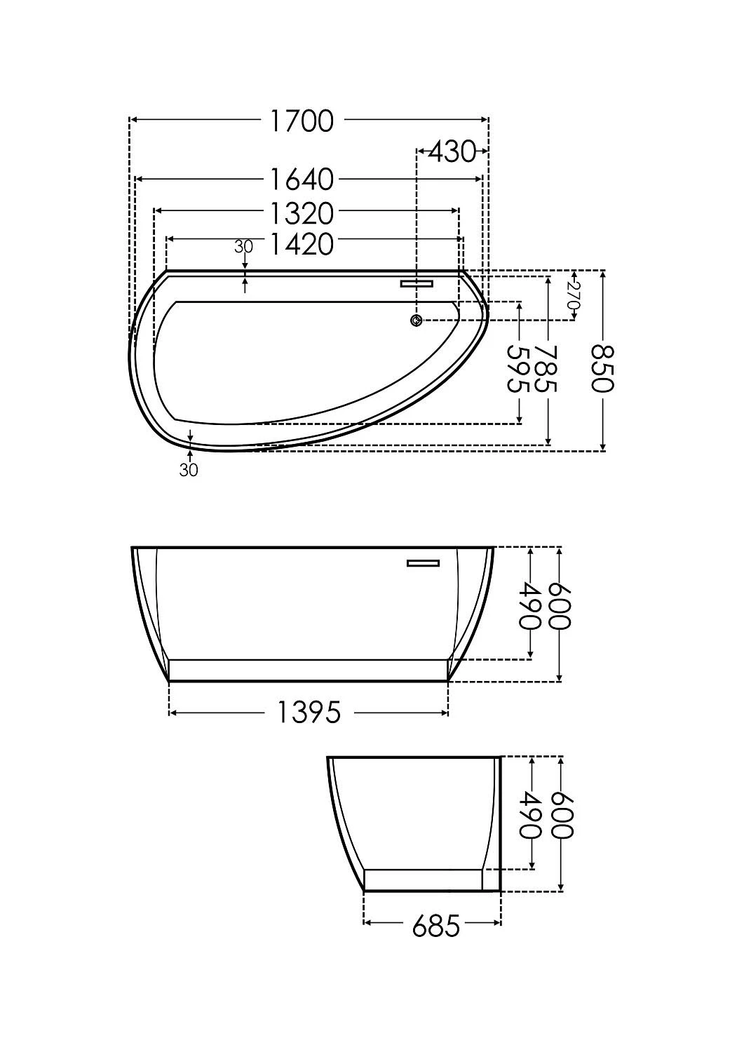 Steinkamp Loft Freistehende Badewanne Asymmetrisch Rechts 170 X 85 Cm 7 Steinkamp Loft Freistehende Badewanne Asymmetrisch Rechts 170 X 85 Cm – Bild 5
