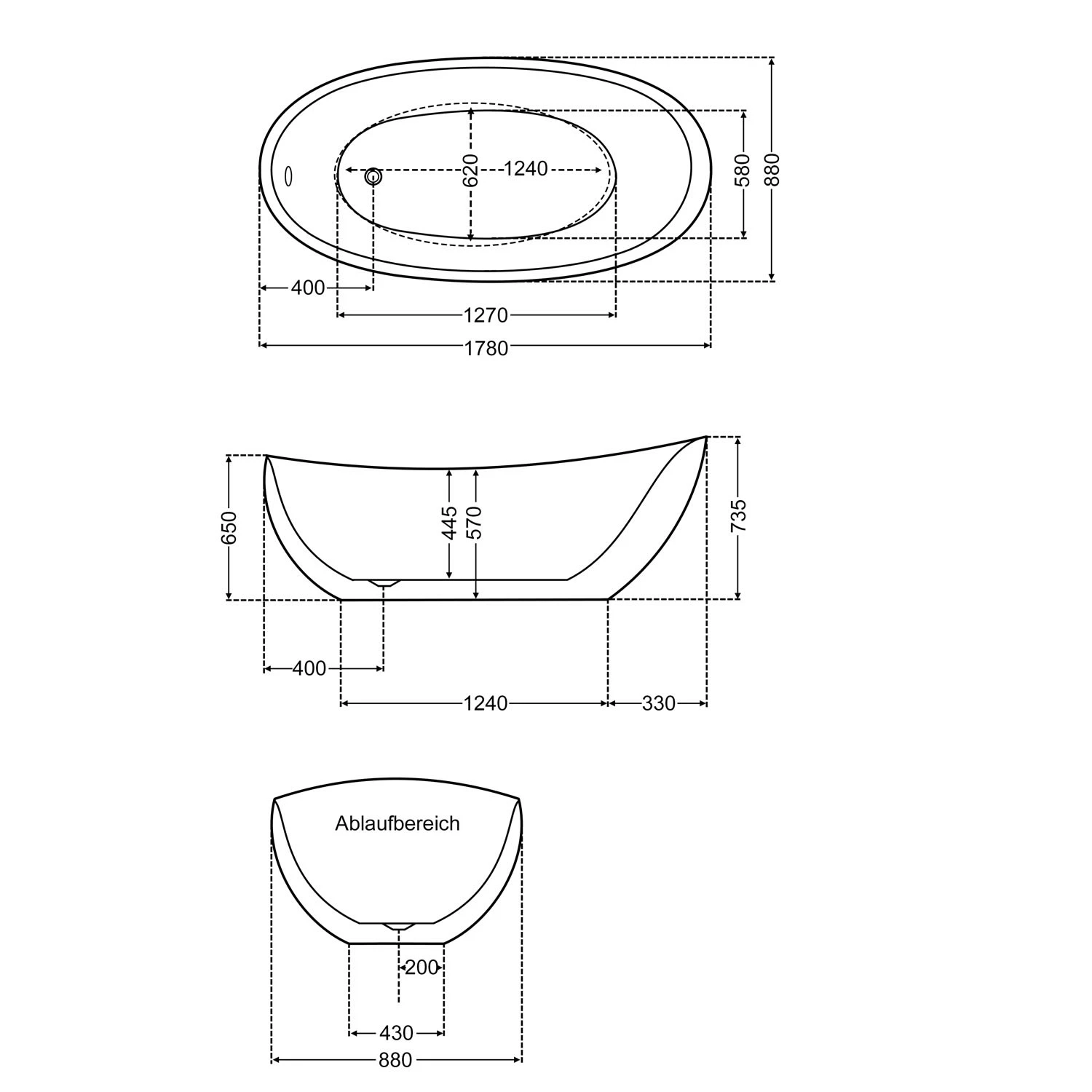 Steinkamp Loft Freistehende Ovalbadewanne 178 X 88 Cm 7 Steinkamp Loft Freistehende Ovalbadewanne 178 X 88 Cm – Bild 5