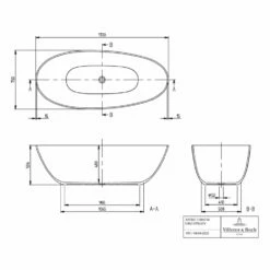 Villeroy & Boch Antao Freistehende Badewanne 170 X 75 Cm 13 Villeroy & Boch Antao Freistehende Badewanne 170 X 75 Cm -Badezimmer Verkaufs-Shop villeroy boch alle kollektionen antao badewannen 12138953