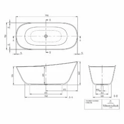 Villeroy & Boch Theano Badewanne 170 X 75 Cm, Freistehend 8 Villeroy & Boch Theano Badewanne 170 X 75 Cm, Freistehend -Badezimmer Verkaufs-Shop villeroy boch badewannen freistehend theano 170 12500532
